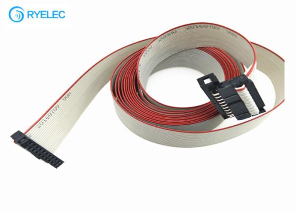Homem liso flexível eletrônico do passo do cabo 2.54mm de Ribbob ao conector fêmea de IDC