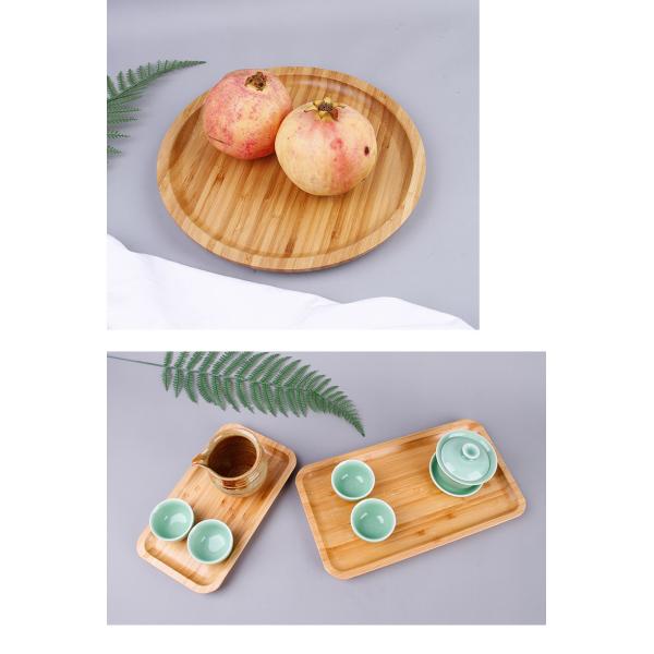 Rectangular Japanese Wooden Tray Ideal for Serving Tea Water Cups and End Plates