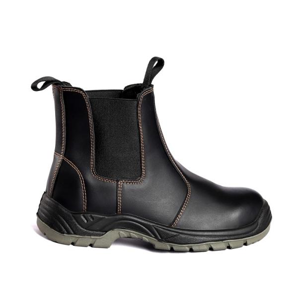 Technique Injection Contruction Safety Boots Comfortable EVA Insole Transfer Coating Leather Upper Material