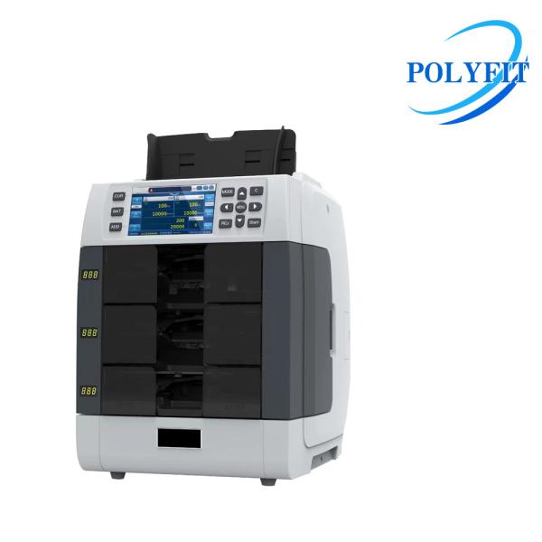 Fitness Banknote Sorter 2+1 pocket Multi-currency Bank-Grade Money Sorter