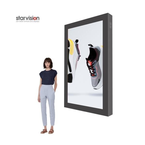 75inch Outdoor Wall Mounted Digital Display 2500nits Sunlight Readable
