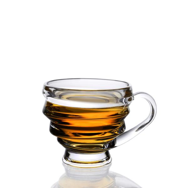 Caneca de vidro do café simples pequeno do tamanho, cofre forte de FDA do copo de café de 6 onças