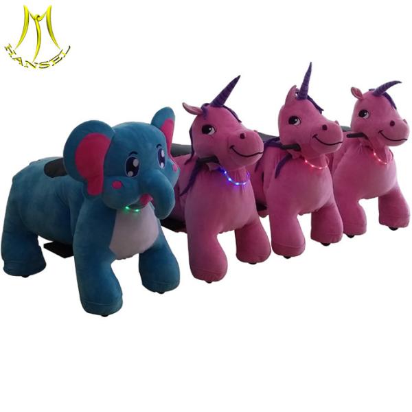 Hansel 4 wheels animal scooters in mall stuffed animal toy car