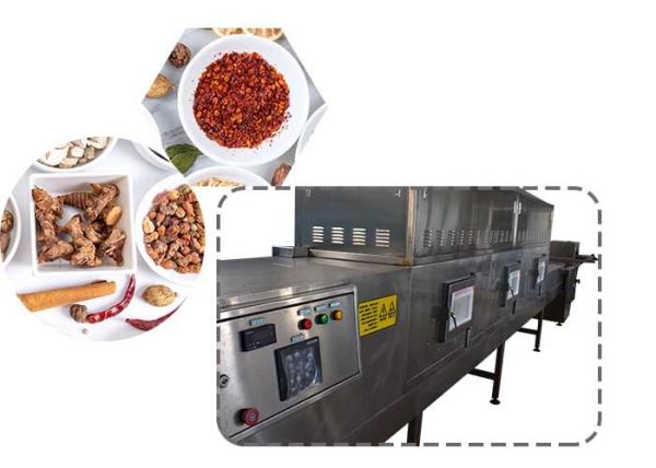 Pepper / Chili Industrial Microwave Dryer 120KW With Short Drying Time