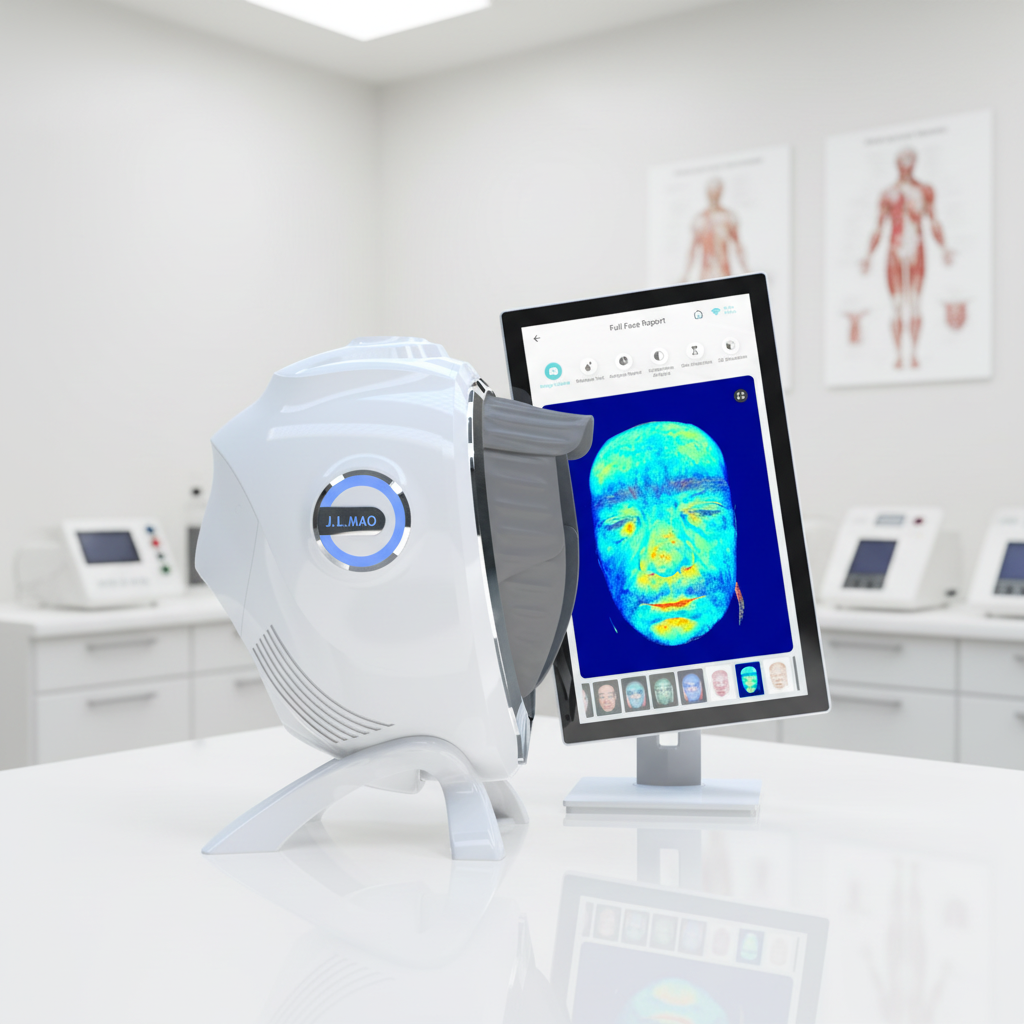 Korean Skin Analyzer Free Customize Logo Intelligence Face Inspection for Acne Inflammation