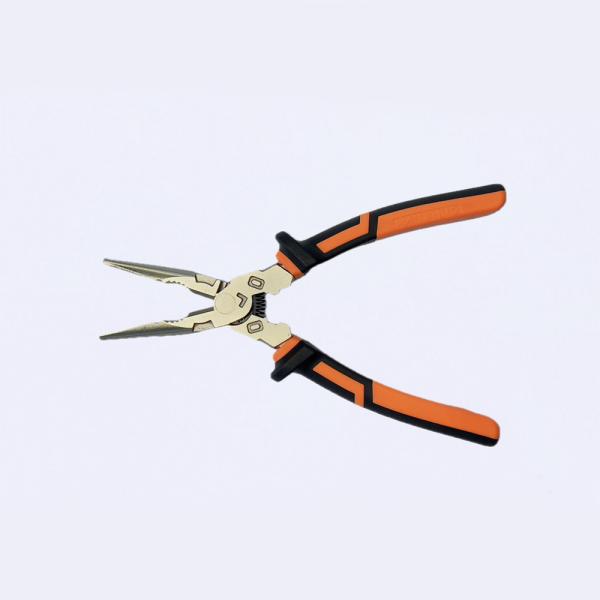 172mm Long Nose Pliers C1055 60CrV Wire Twisting Pliers Heavy Duty