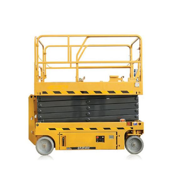 Top-notch Diesel Scissor Lift with 1877mm Wheelbase and 2.5m Min. Lifting Height