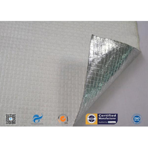 One Side Silver Aluminum Foil Coated Fiberglass Fabric For Fireproof