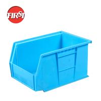 Rectangular plástico Tote Bin plástico para parafusos de plástico depósito dobrável 5-10kg carga