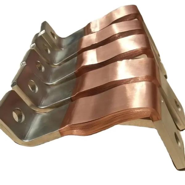Rectangular Tin Plated Conductors Flexible Copper Busbar For Electrical Applications