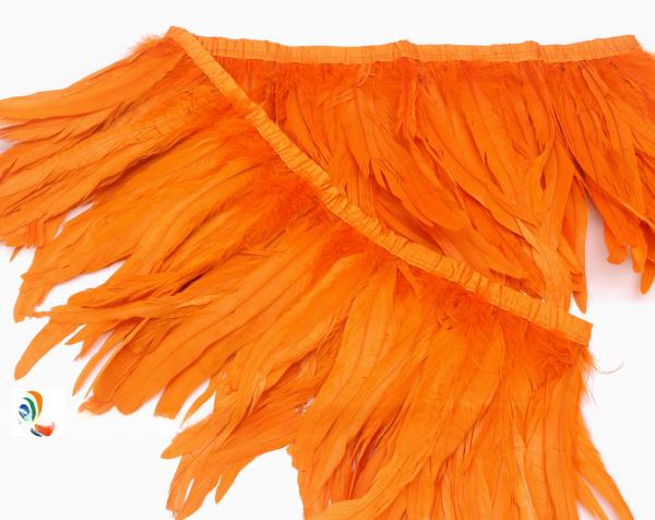 Vibrante Frange de Frango Tintado de Pena de Galinho Coque Frange de Galo Trim para suprimentos de decoração de festa
