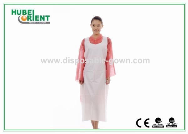 Oil Proof Disposable PE Apron 28''x42'' 28''x46'' For Kitchen