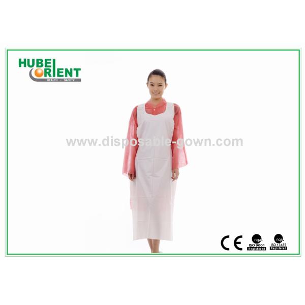 Disposable PE Aprons Waterproof Medical /Kitchen Apron PE Apron With Embossed Surface