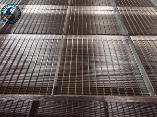 Grelhas de aço inoxidável soldadas plano do fio da cunha do equipamento de secagem 2x1.2m