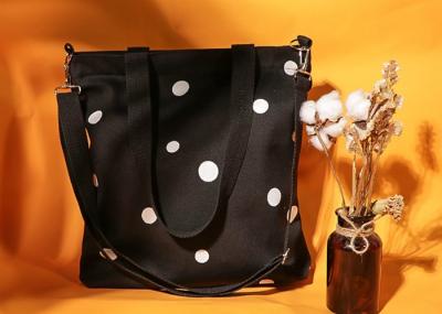 Correia longa de Tote Bags Bulk With Adjust do algodão do preto 30x40cm