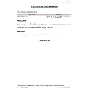 JINPAT Electronics Co., Ltd Certifications