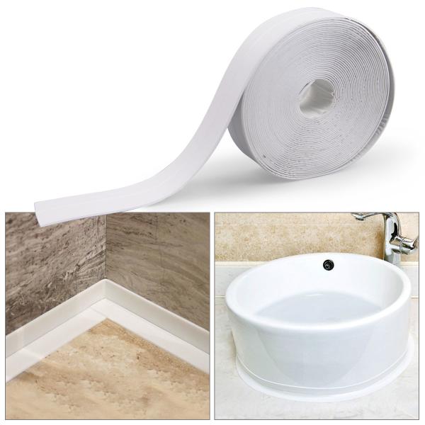Tub And Wall Sealing Caulk Strip Wall And Corner Self Adhesive Peel And Caulk Strip Fixture Tape ..