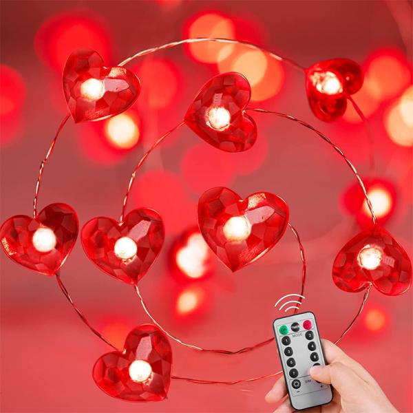 Valentines Day Gift Love Heart Wedding String Fairy String Light Indoor Wedding Party Garden Garland Valentines Day Decor