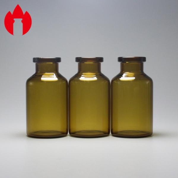 20ml despejan o los frascos medicinales y cosméticos del café del tubo de cristal de la botella