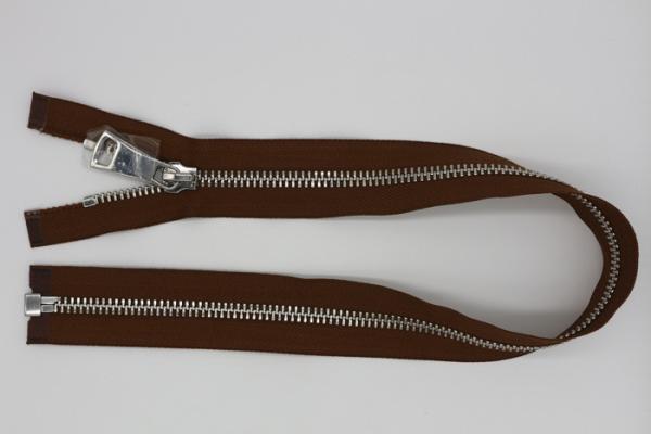 Euro Type Metal Open Ended Zips For Jackets , 36 Inch / 26 Inch Metal Zipper 8#