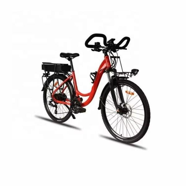 Lithium Battery 700C Electric City Bike 24 Speed 250W Low Step Through Electric Bike