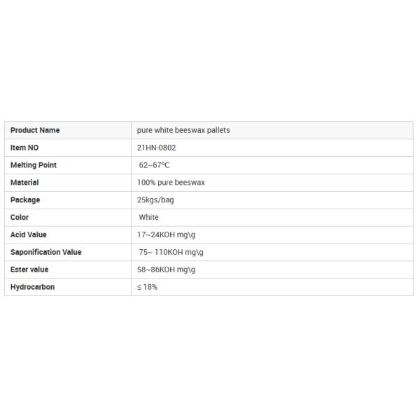 Лепешек Beeswax 100% воск зерна чистых белых белый для еды и косметической индустрии