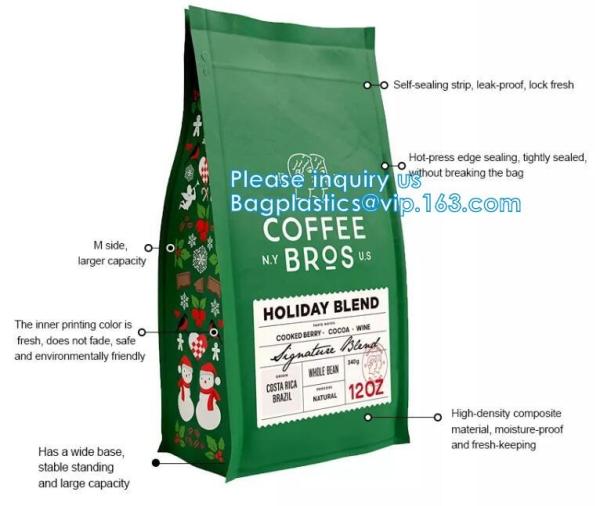 Square Flat Bottom Packaging Bag Craft Paper Eco Friendly Stand Up Biodegradable Pouch For Food With Window