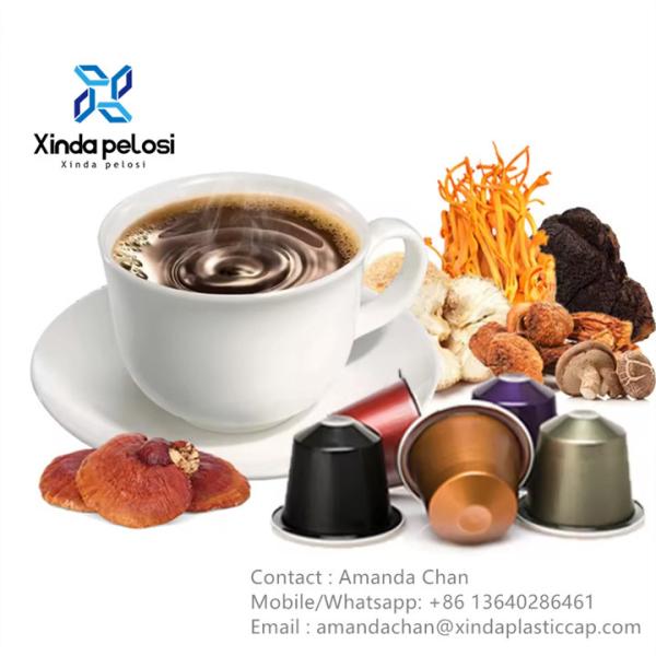 Food Grade Colorful Aluminum Foil Coffee Pods Disposable Empty Coffee Capsule