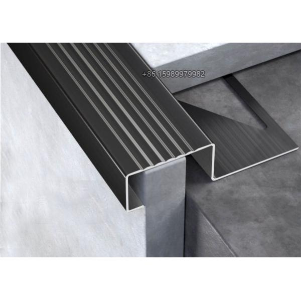 Brushed Stainless Steel Stair Nosing OEM Available Multifunctional 0.6mm