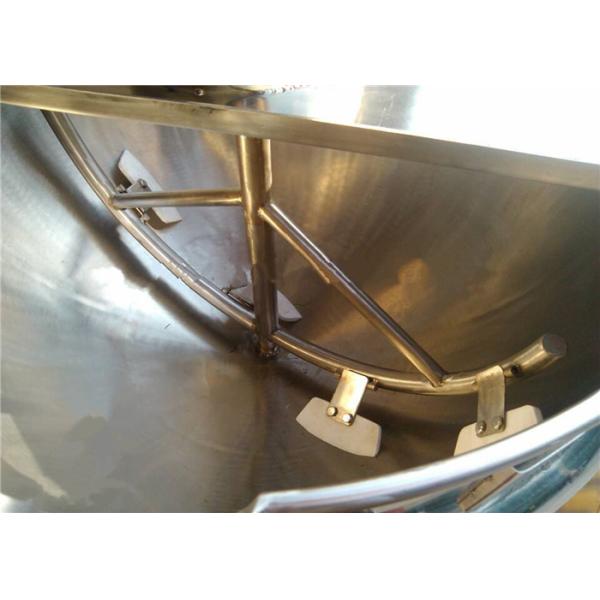 300L 400L 500L Stainless Steel Jacketed Kettle / Gas Steam Kettle With Mixer