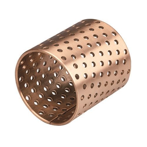 Metric Wrapped Bronze Sleeve Bushings With Grease Pockets, CuSn8,