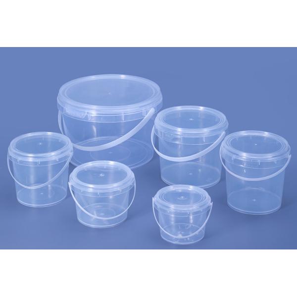 PP or HDPE Plastic Food Container with Handle and Lid Options