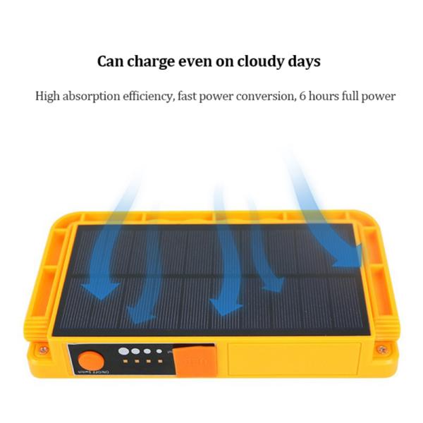 Night Fishing 100w Solar Emergency Lamp IP65 With Usb Charging
