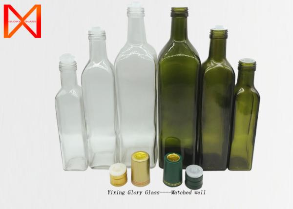 Stylish Luxury Decorative Olive Oil Bottles Various Capacity Unique Shaped