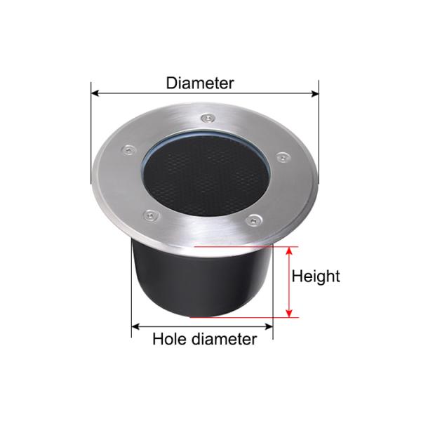 Underground light anti-glare LED outdoor waterproof lawn buried spot light square corner light with honeycomb louver