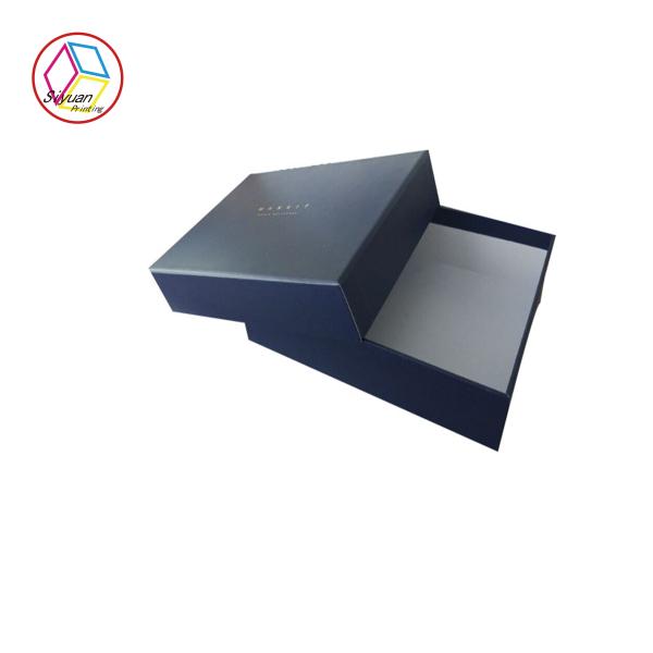 Подарочные коробки ювелирных изделий подарочной коробки бумаги ювелирных изделий цвета военно-морского флота/картона черноты