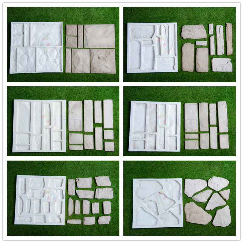 Камень облицовки искусственный делая машиной машину конкретной панели Flagstone питаясь