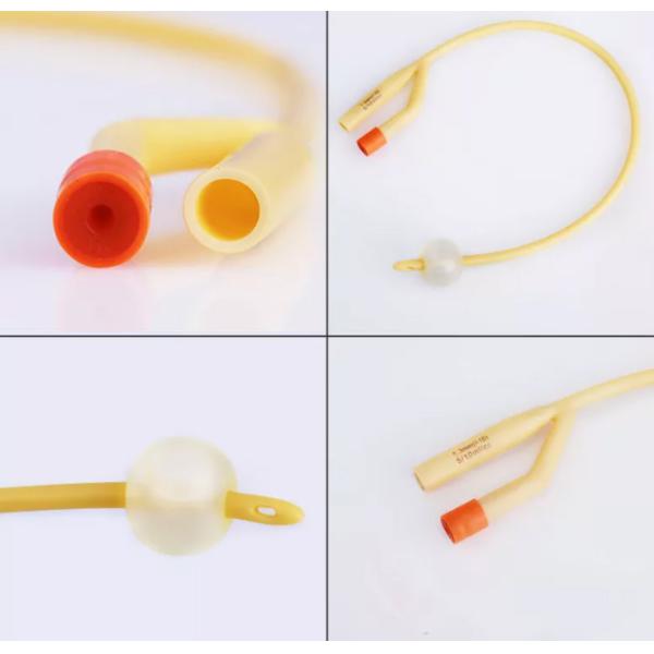 Consommables médicaux femelles de Foley du cathéter 2 de latex antimicrobien enduit de silicone de manière
