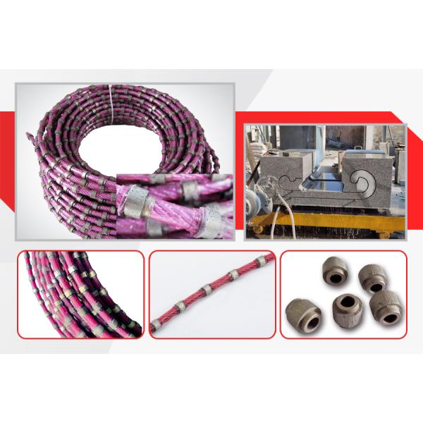 Провод блока тяжелого рока мраморным покрытый диамантом увидел для линейной скорости камня 25-35m/S