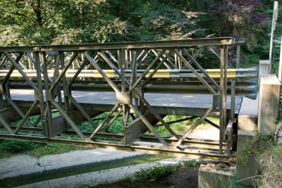 Easy To Maintain High Safety Modular Steel Bridge Galvanized Surface Treatment