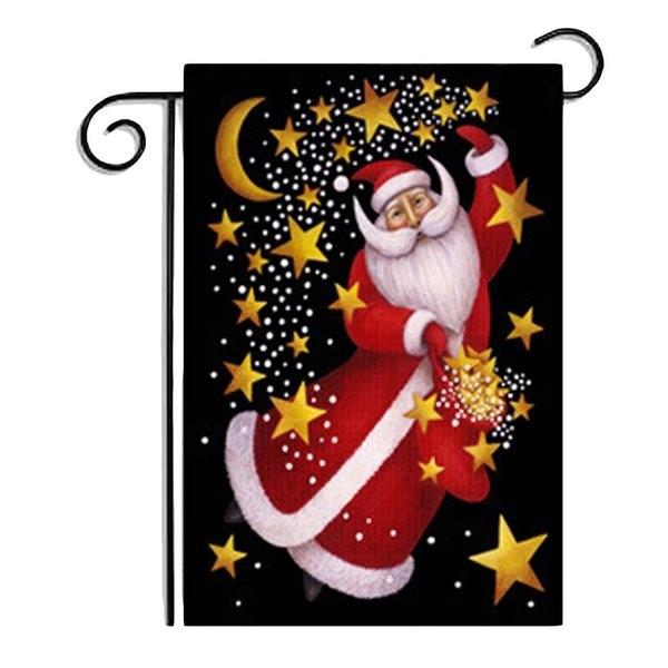 Swil Decorative Garden Flags Merry Christmas Hanging Style