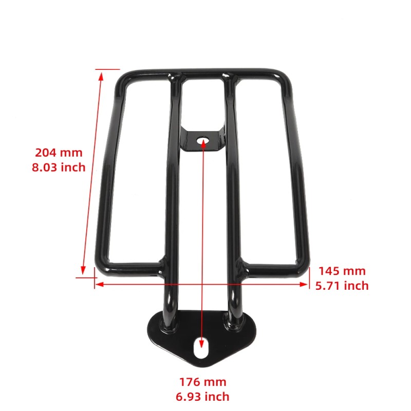 Motorcycle Universal Luggage Rack Retro Tail Rack Support Frame for Harley XL Sportsters Iron 48 883 XL1200 2004-2021