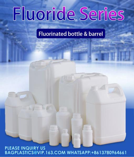 50ML-1000ML Thicken Plastic Fluorinated Bottles Chemical Organic Solvents Package Container