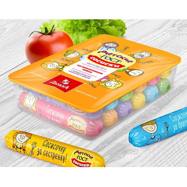 45-90 пластиковых микроны кожухов кожухов сосиски искусственных для сосисок