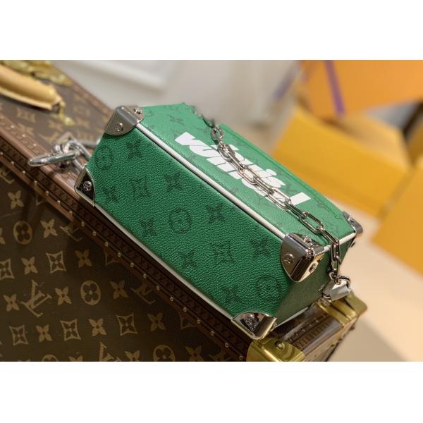 Mini Soft Trunk Chain Bag Monogram Carvas And Leather Luxury Cross-Body Bag Unique Letters Decrocation Box Bag