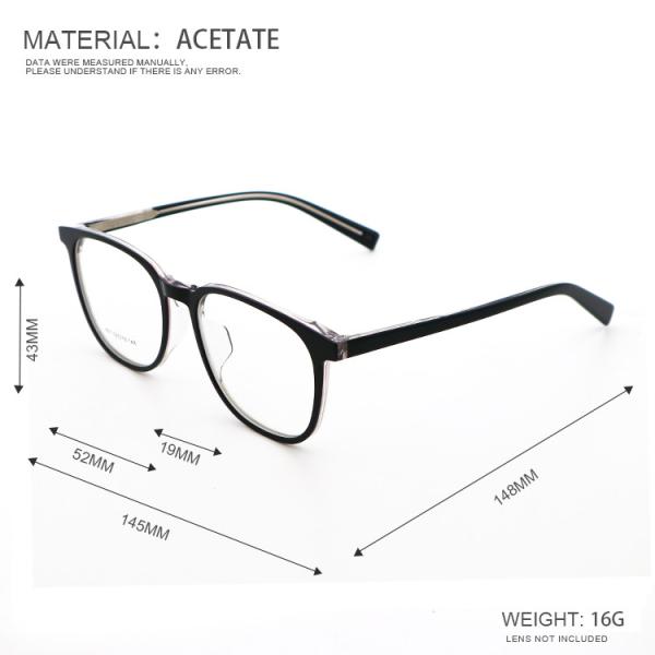 Оптовая продажа Fad Individuality Acetate Frame для женщин мужчин MR 801