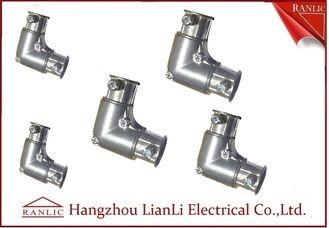 Zinc Zamak EMT Conduit Fittings 1/2 4 EMT 90 Degree Elbow Set Screw Type