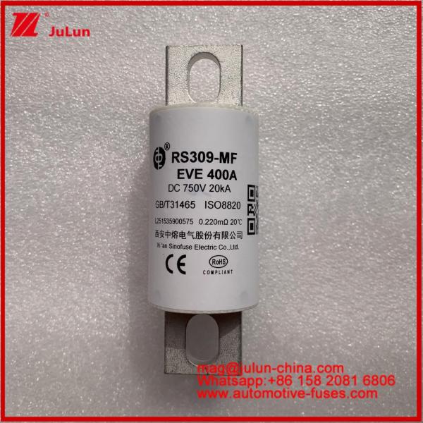 500A 400A RS309-MF EVE 750VDC ((UL) Vehículo de carretera Tubo cerámico Almacenamiento de energía Sistemas de energía Cargadores Cables Dispositivos y equipos de automóviles 20KA