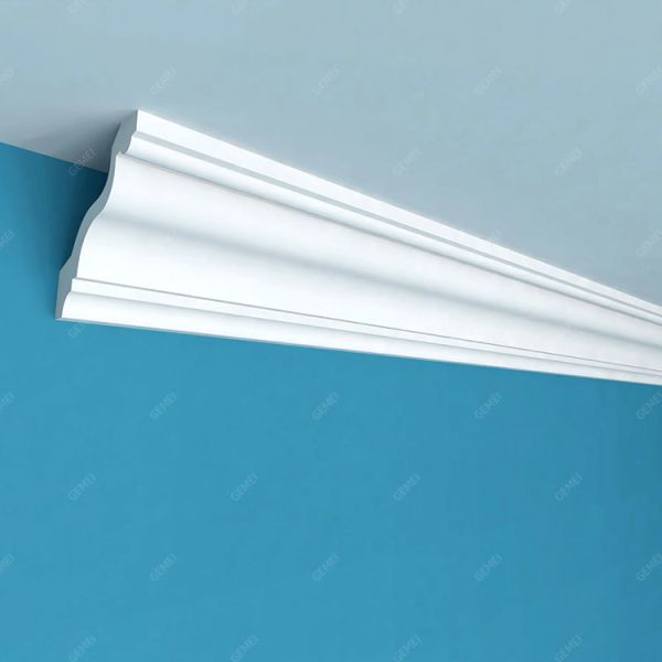 GC-83031 170mm High Quality Delicate Beautiful Polyurethane Plain Crown Interior Decorative Cornice Moulding Baseboard Skirting Board