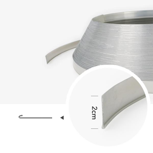 Silver J Shape Plastic Trim Strip Cap 2.0 CM Free Charge Office Logo Making Aluminum Channel Letter